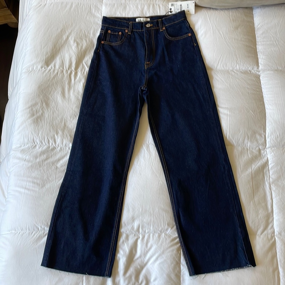 NWT Zara wide leg denim